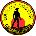 Devin's Coffee Mug Logo